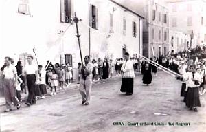 Oran - Quartie Saint-Louis - Rue Rognon - Procession